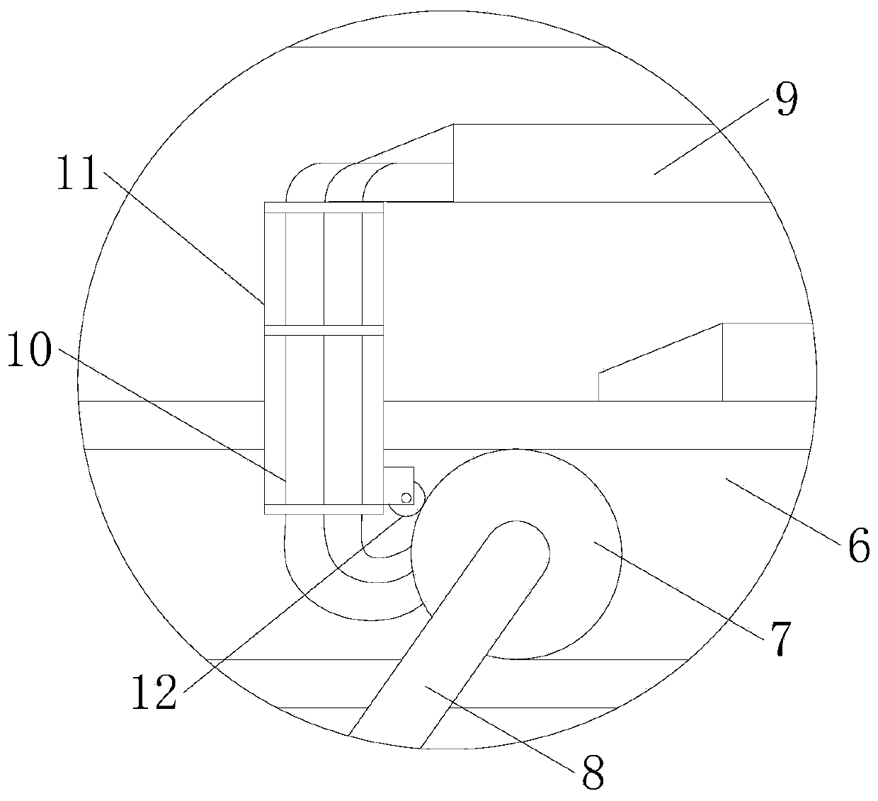 Lifting type circulating transportation device