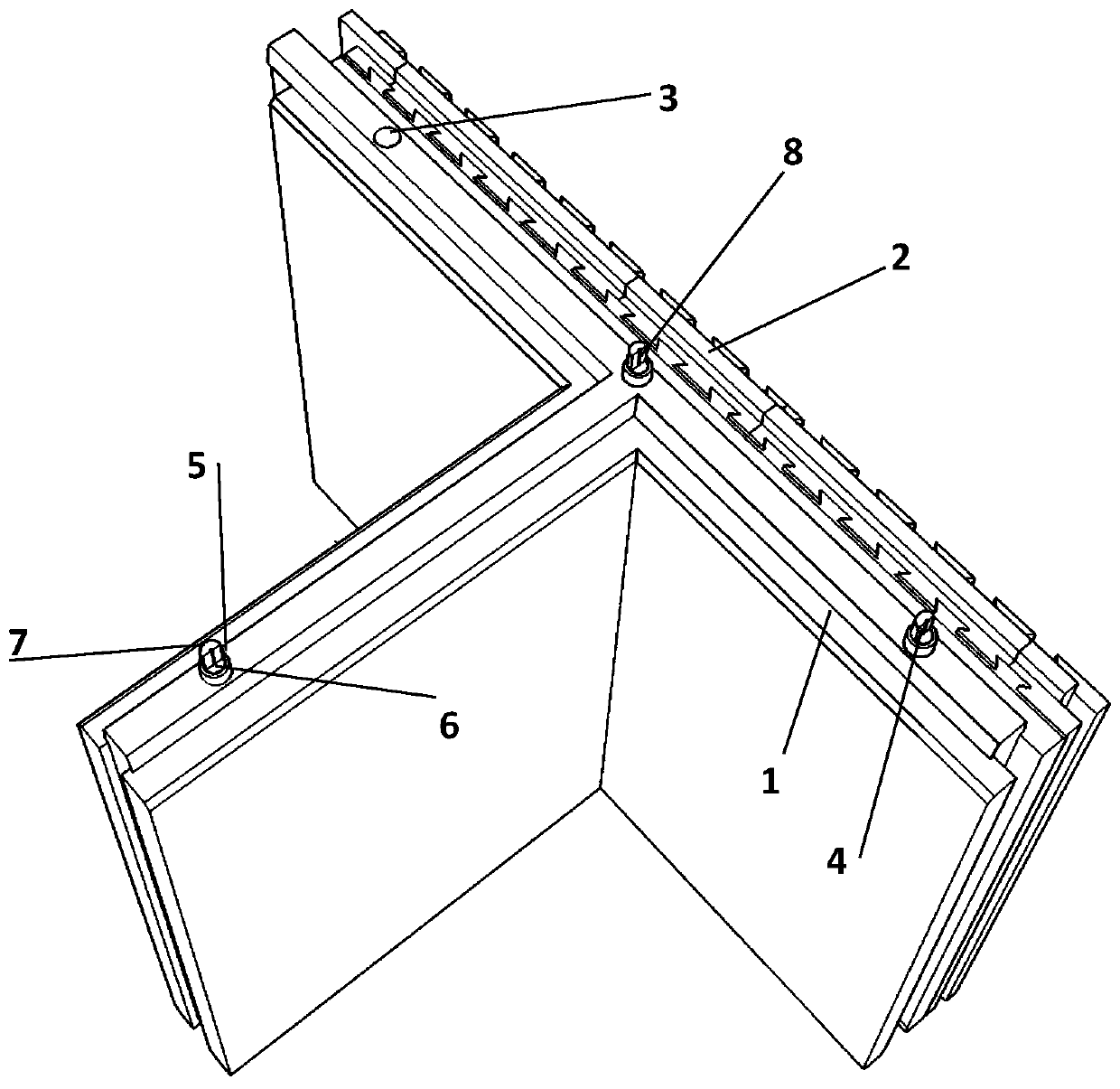 A T-shaped composite wall with external thermal insulation and a key for energy dissipation and shock absorption with lead pipe and coarse sand and its method