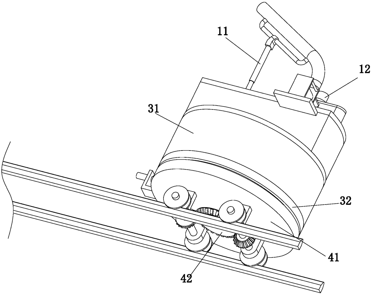Working method of universal automatic ball serving device for tennis training