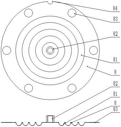 Compound pressure and vacuum gage for displaying different measuring ranges by linear scales