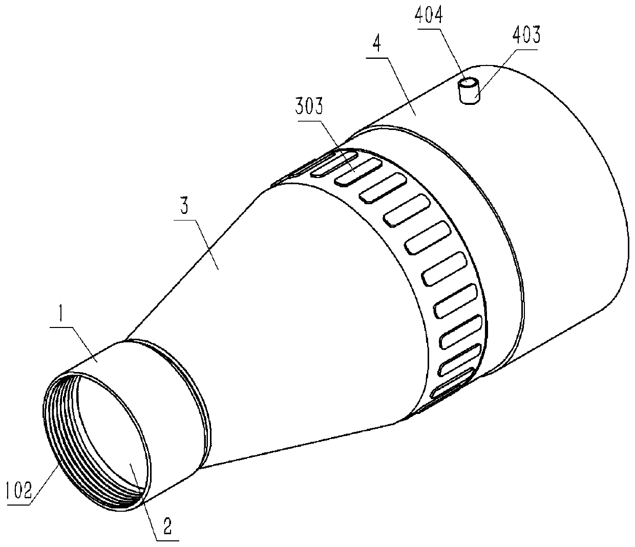 Multifunctional condensing projection cylinder