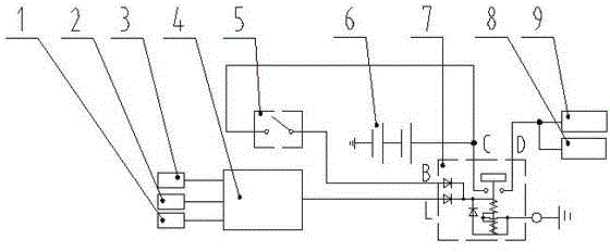 Flameout delay and outage control method and system for excavating machine