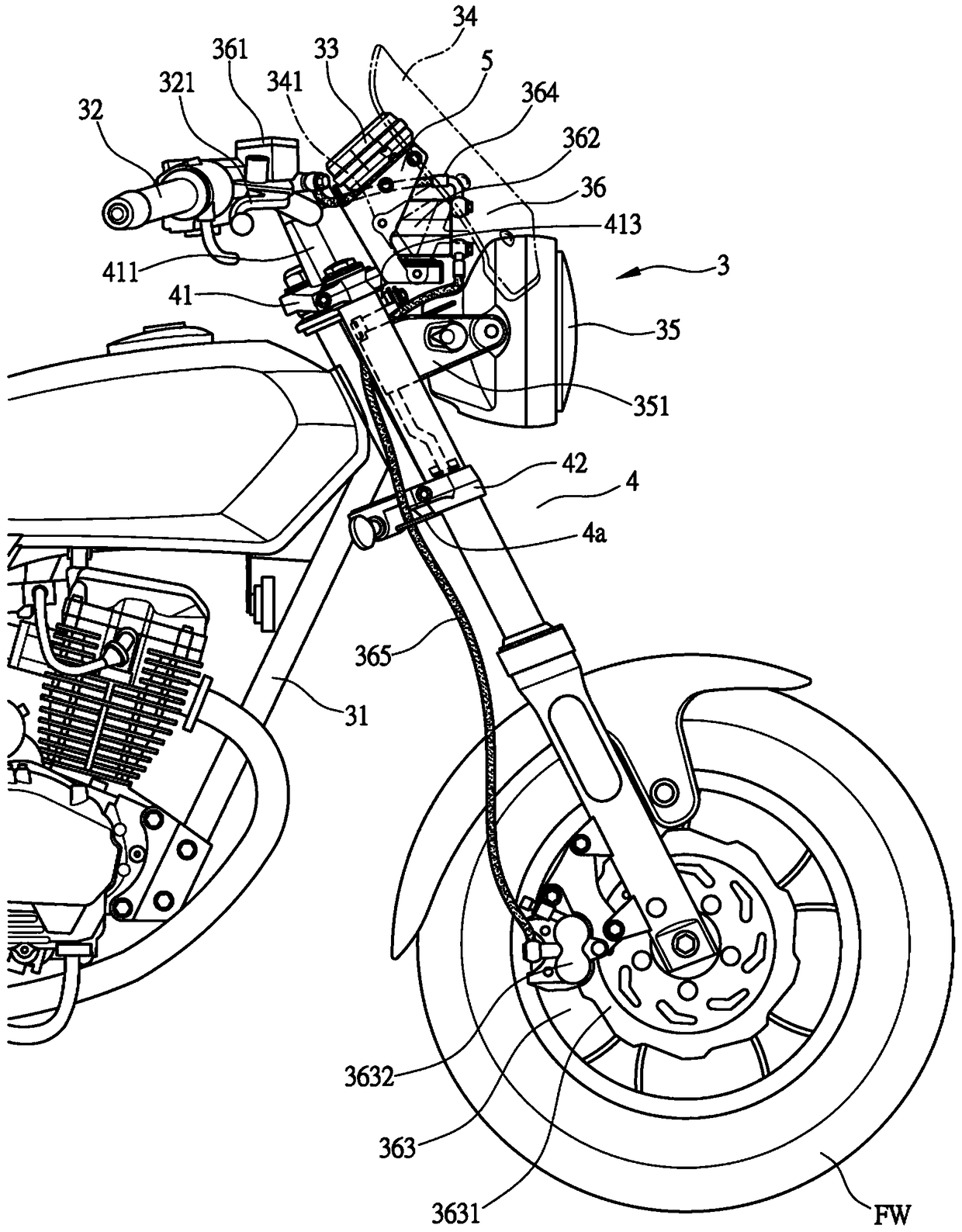 Control Unit Structure of Motorcycle Anti-skid Braking System