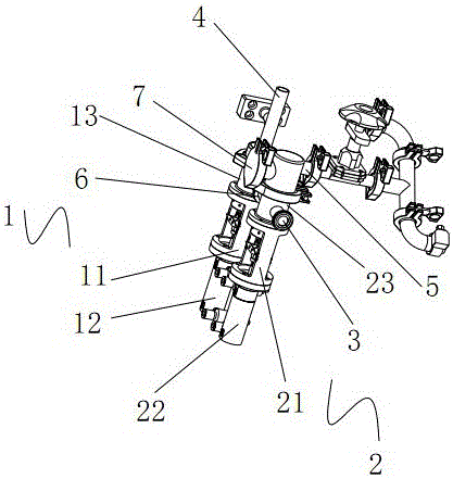 Coating control valve device