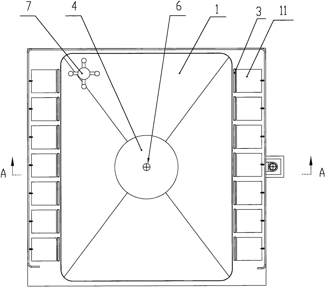 Andrias outdoor ecological breeding pond and breeding method