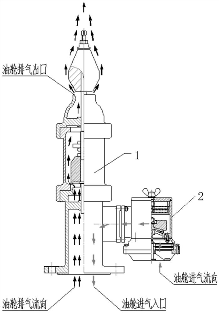 Jet fuel cabin high-speed ventilation valve and ventilation system for ship