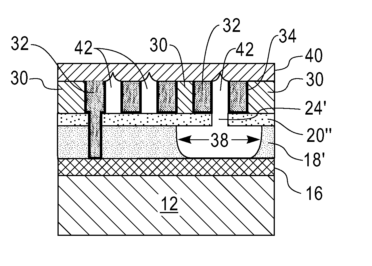 Method for air gap interconnect integration using photo-patternable low k material