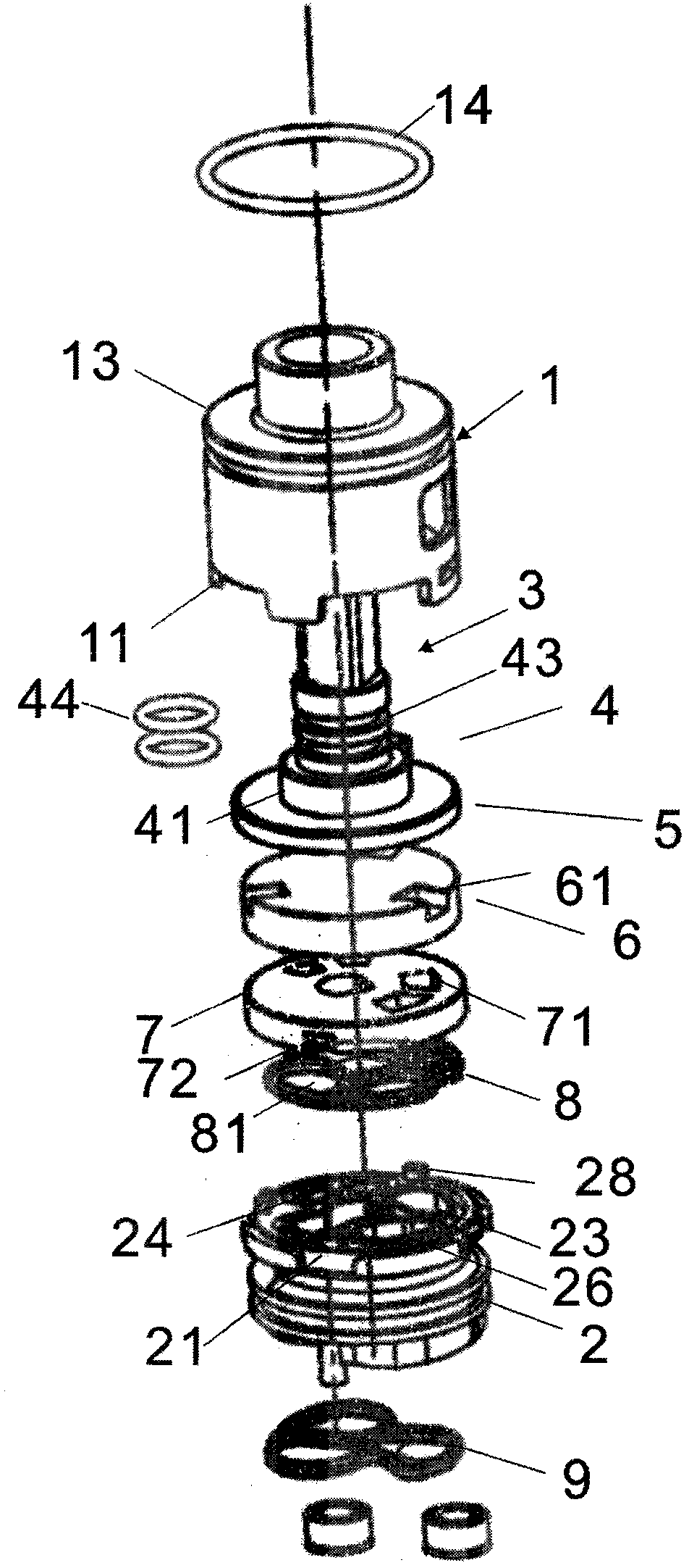 Two-functional valve element