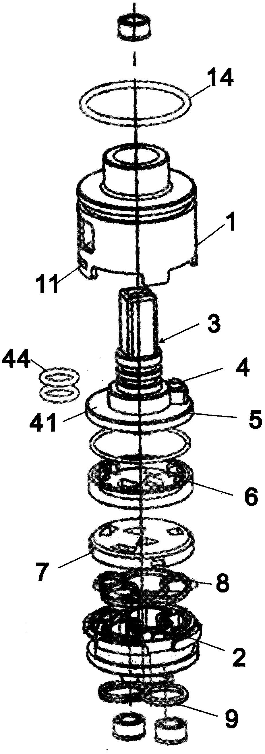 Two-functional valve element