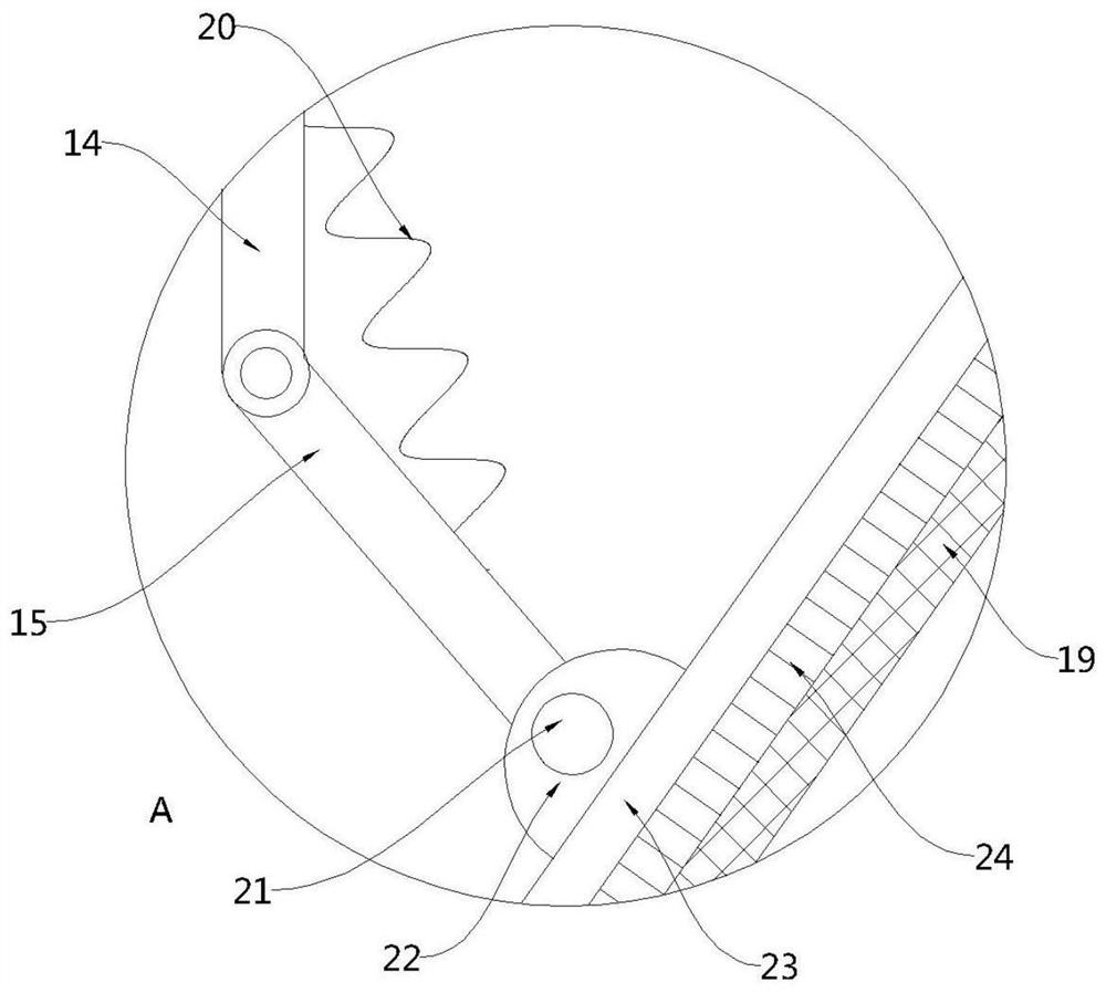 Prebaked anode roasting furnace flue gas purification device