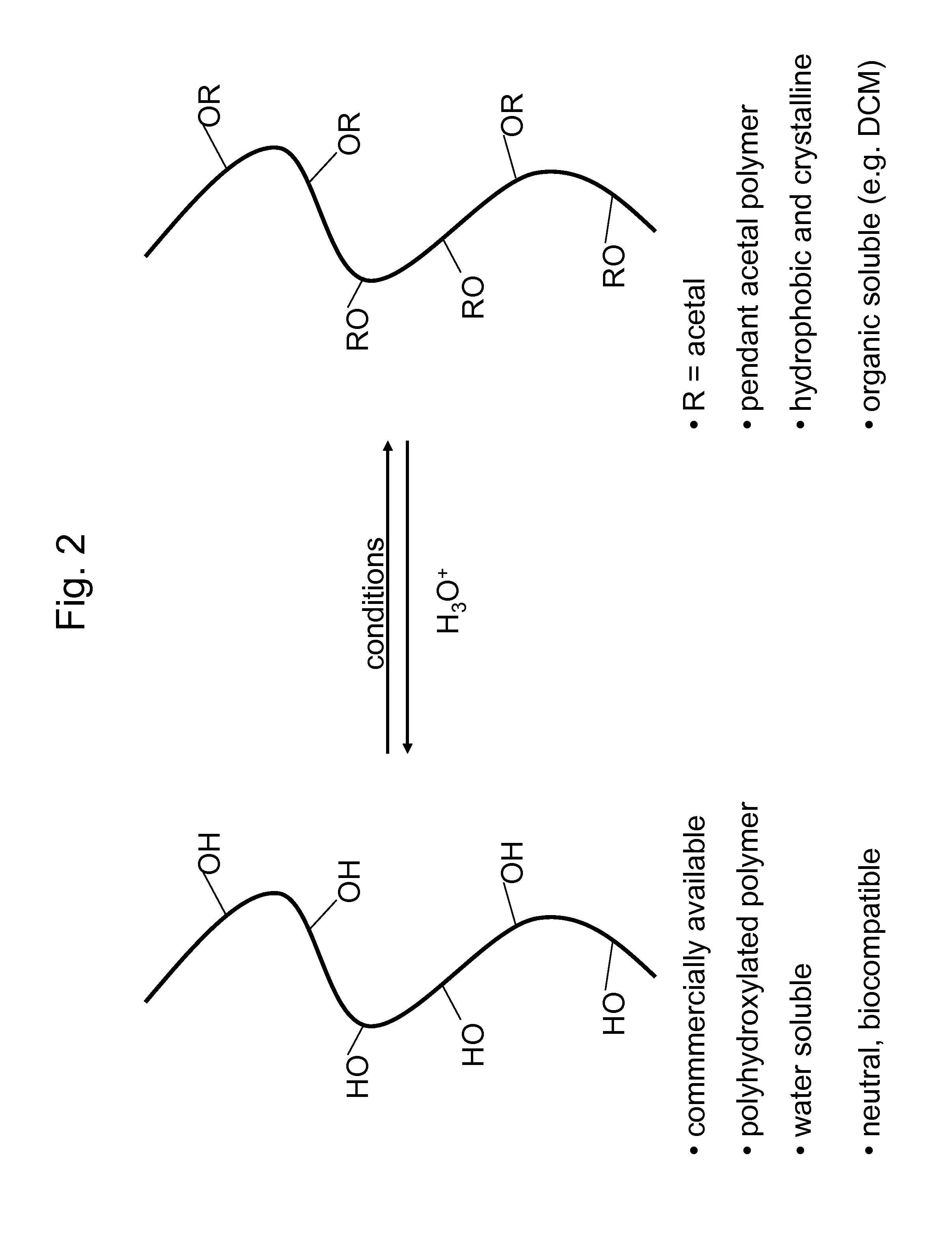 Acid-Degradable and Bioerodible Modified Polyhydroxylated Materials