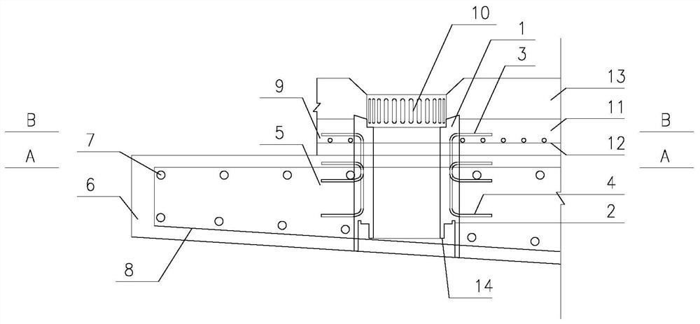 Construction method of integrated prefabricated drainage structure for bridge