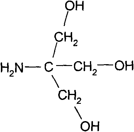 Method for synthesizing hydrophilic chromatographic medium by using trihydroxymethyl aminomethane genin and agarose
