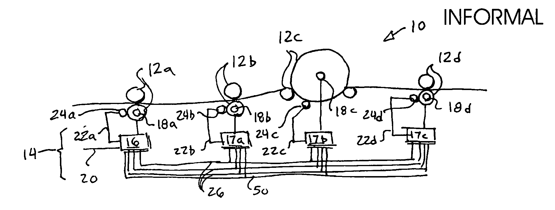 Electronic line shaft with phased lock loop filtering and predicting
