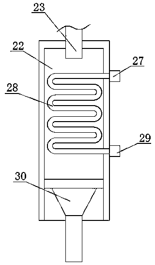 Sewage treatment device for environmental engineering