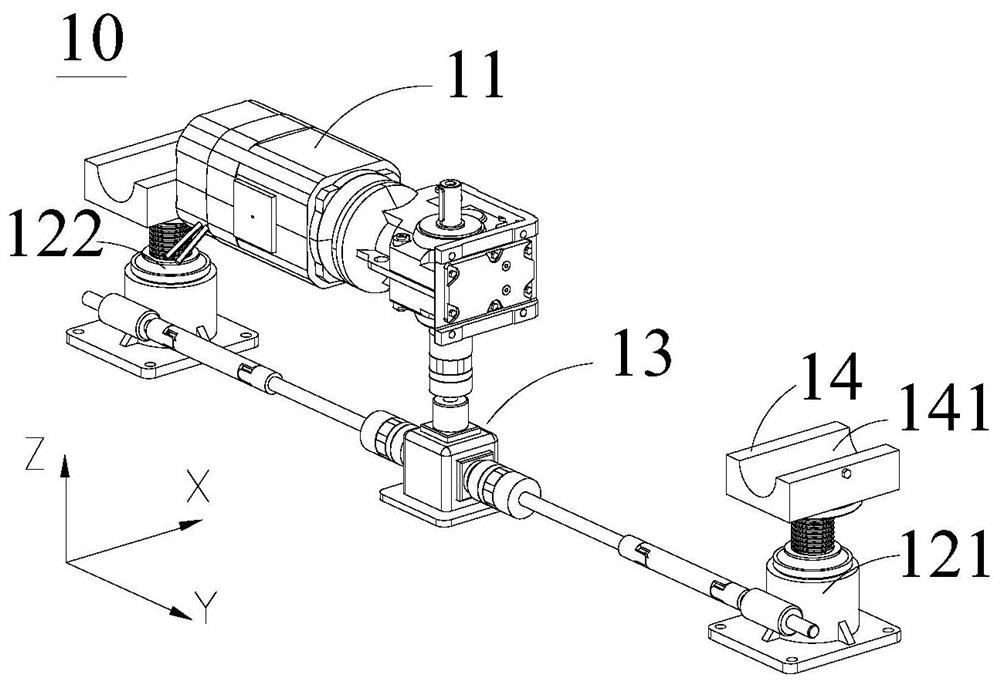 A trolley moving device and a trolley transfer system having the same