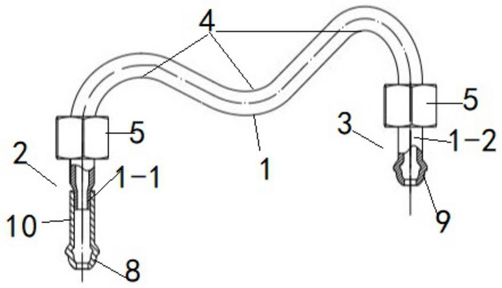 Stainless steel fuel oil high-pressure oil pipe and manufacturing process thereof