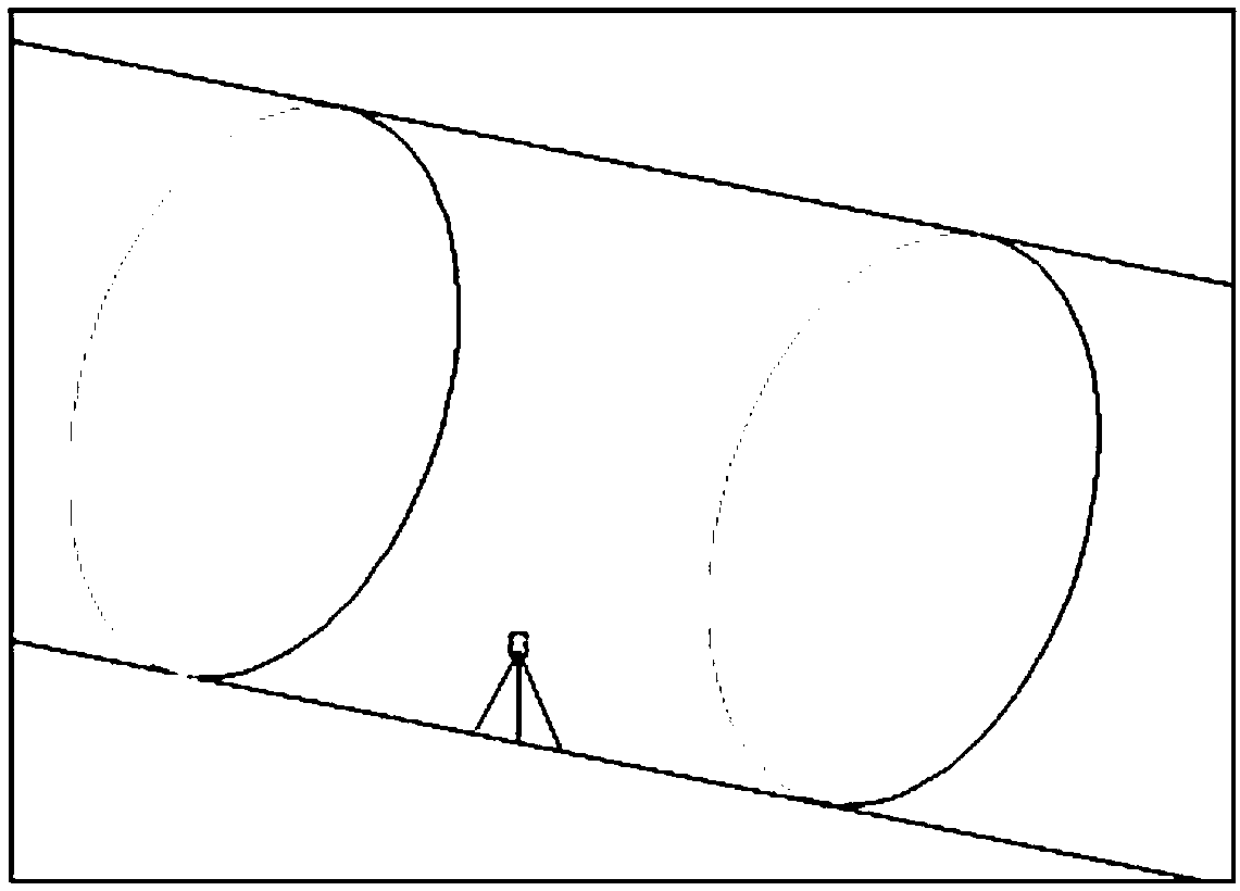 Large-gradient tunnel axis detection method based on shield segment