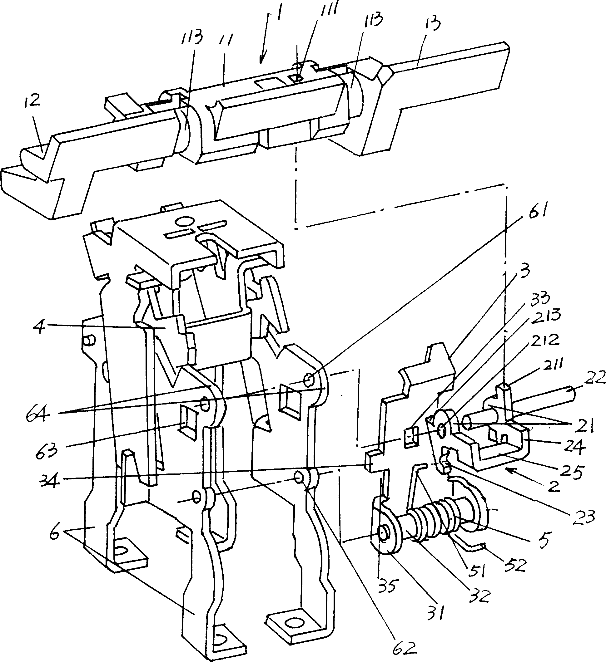Tripping device for breaker operation mechanism
