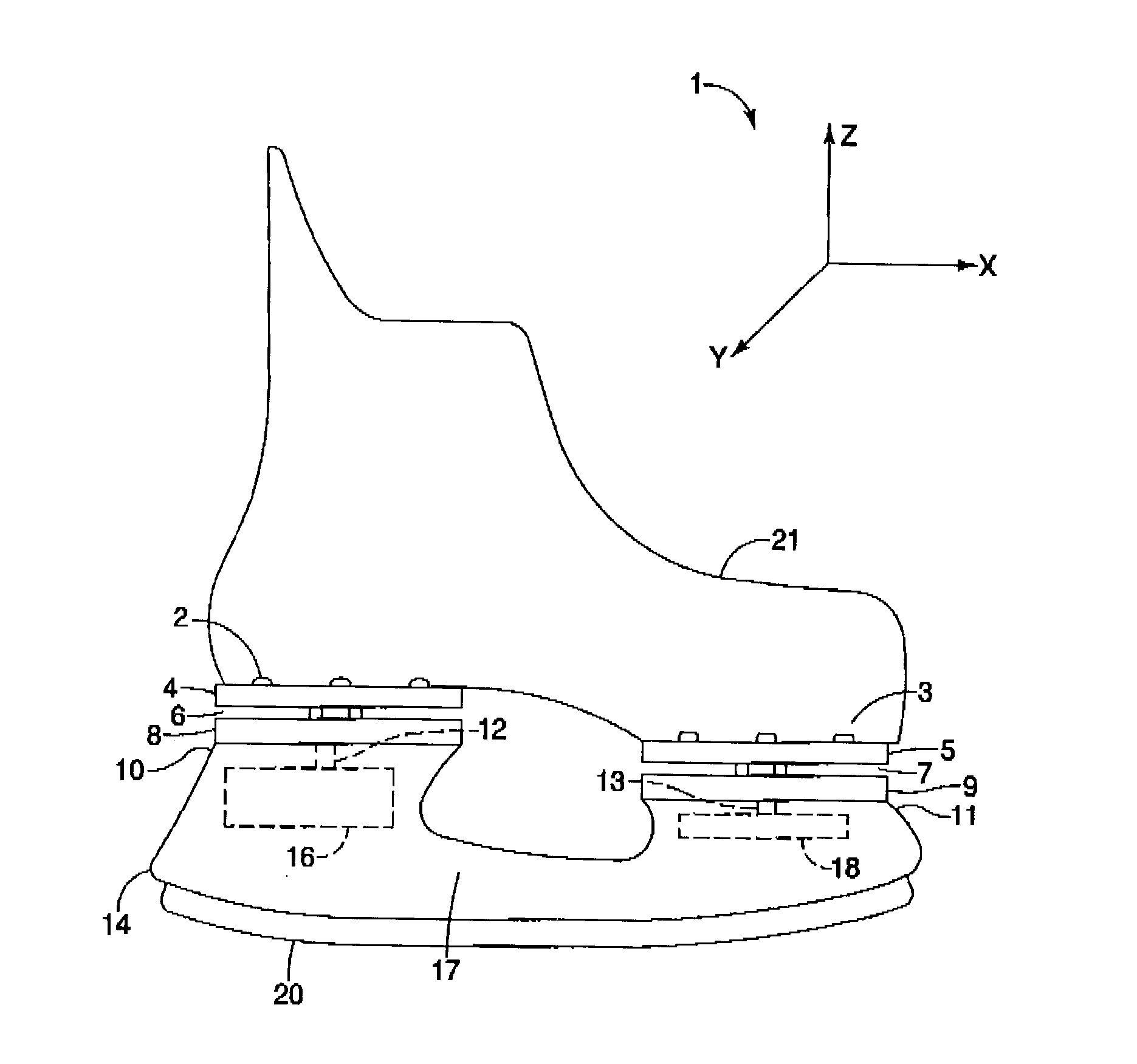 Performance monitoring systems and methods for edging sports