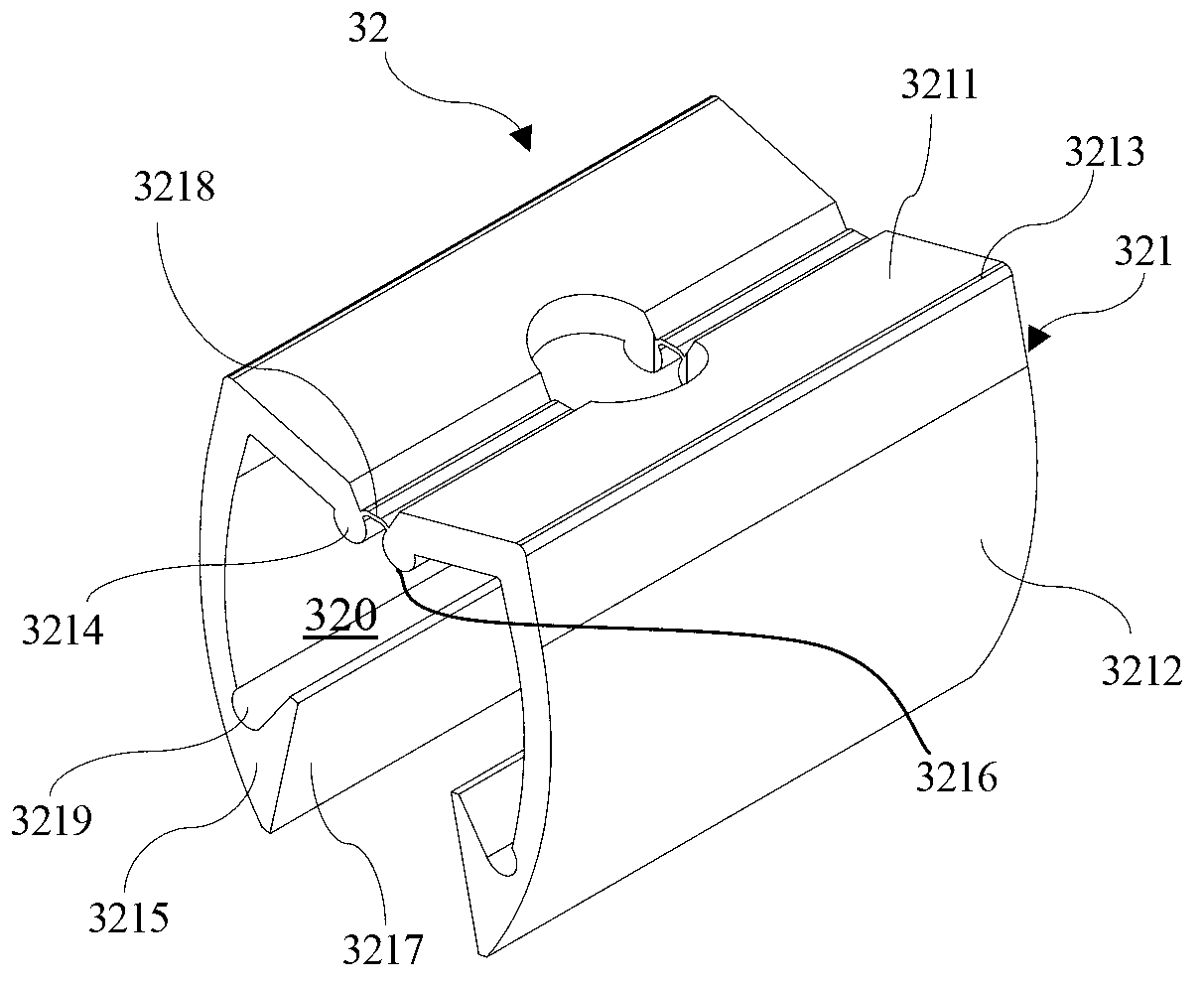 Mounting structure for car door glass tightening and method for mounting car door glass