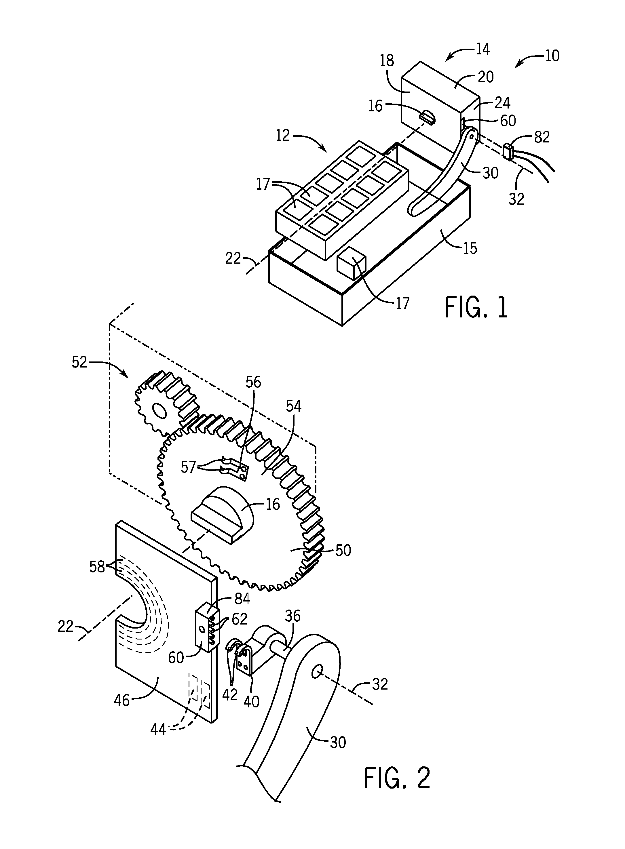 Ice-maker motor with integrated encoder and header