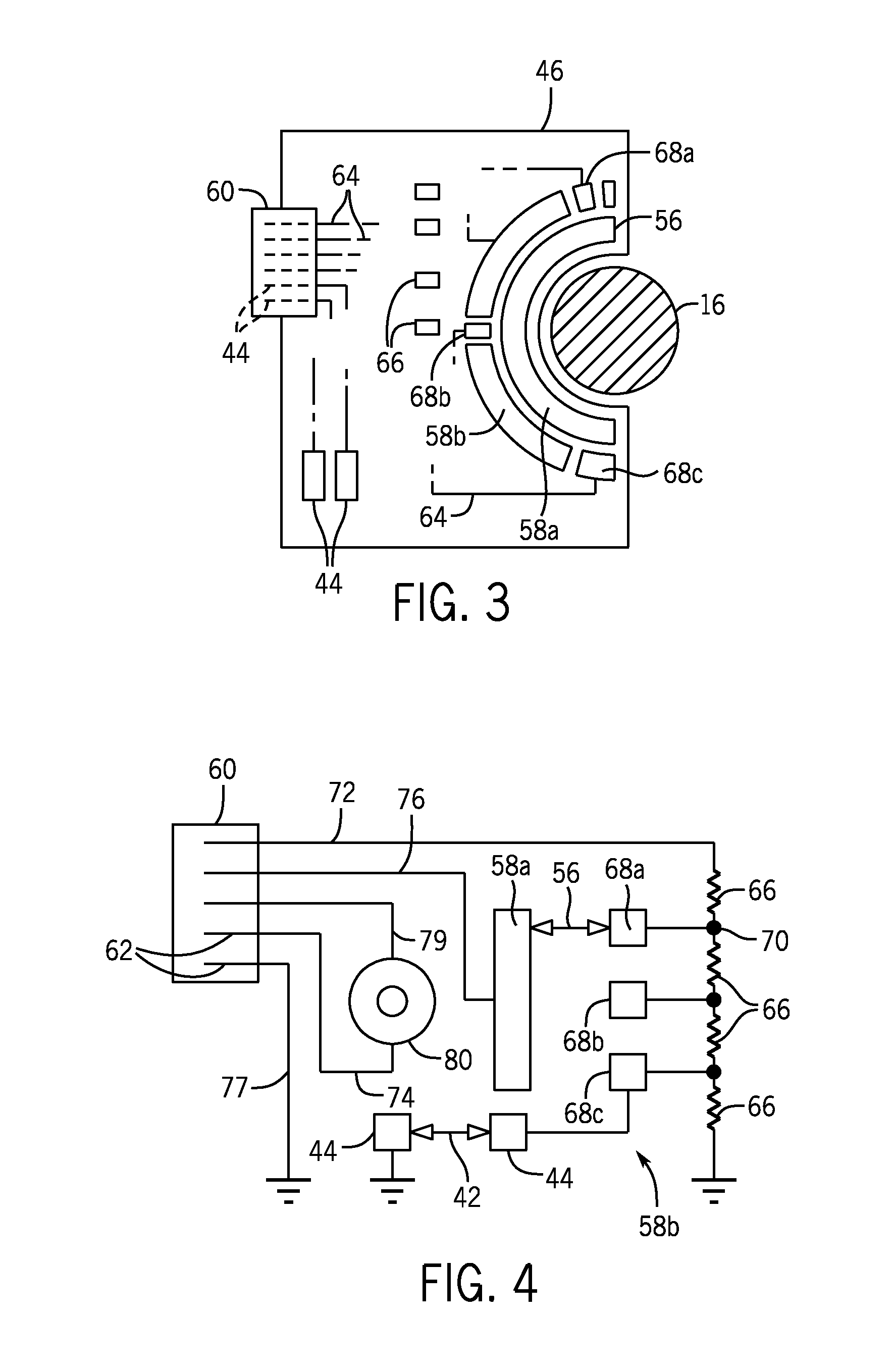 Ice-maker motor with integrated encoder and header