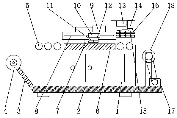 Food packaging film printing device