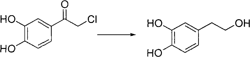 Synthesis method of 3, 4-dihydroxy phenylethanol
