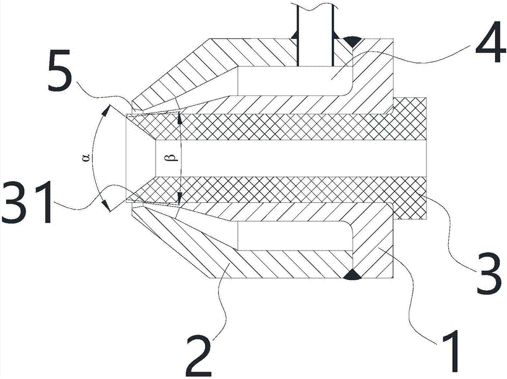 Tightly coupled atomizer capable of improving atomization efficiency and reducing droplet diameter