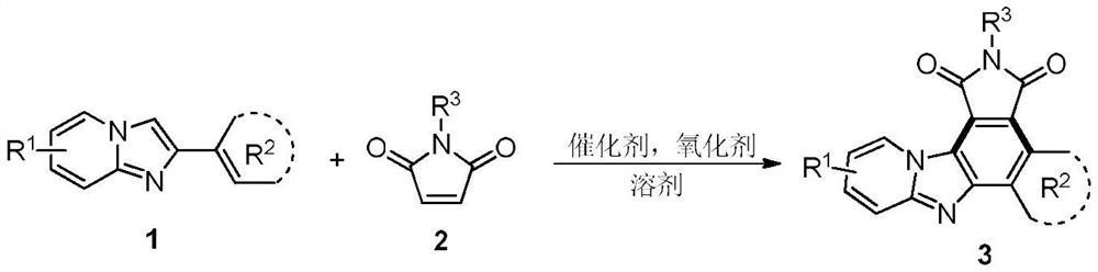 Synthesis method of benzo[e]pyridylimidazole[4,5-g]isoindole-1,3(2H)-diketone compound