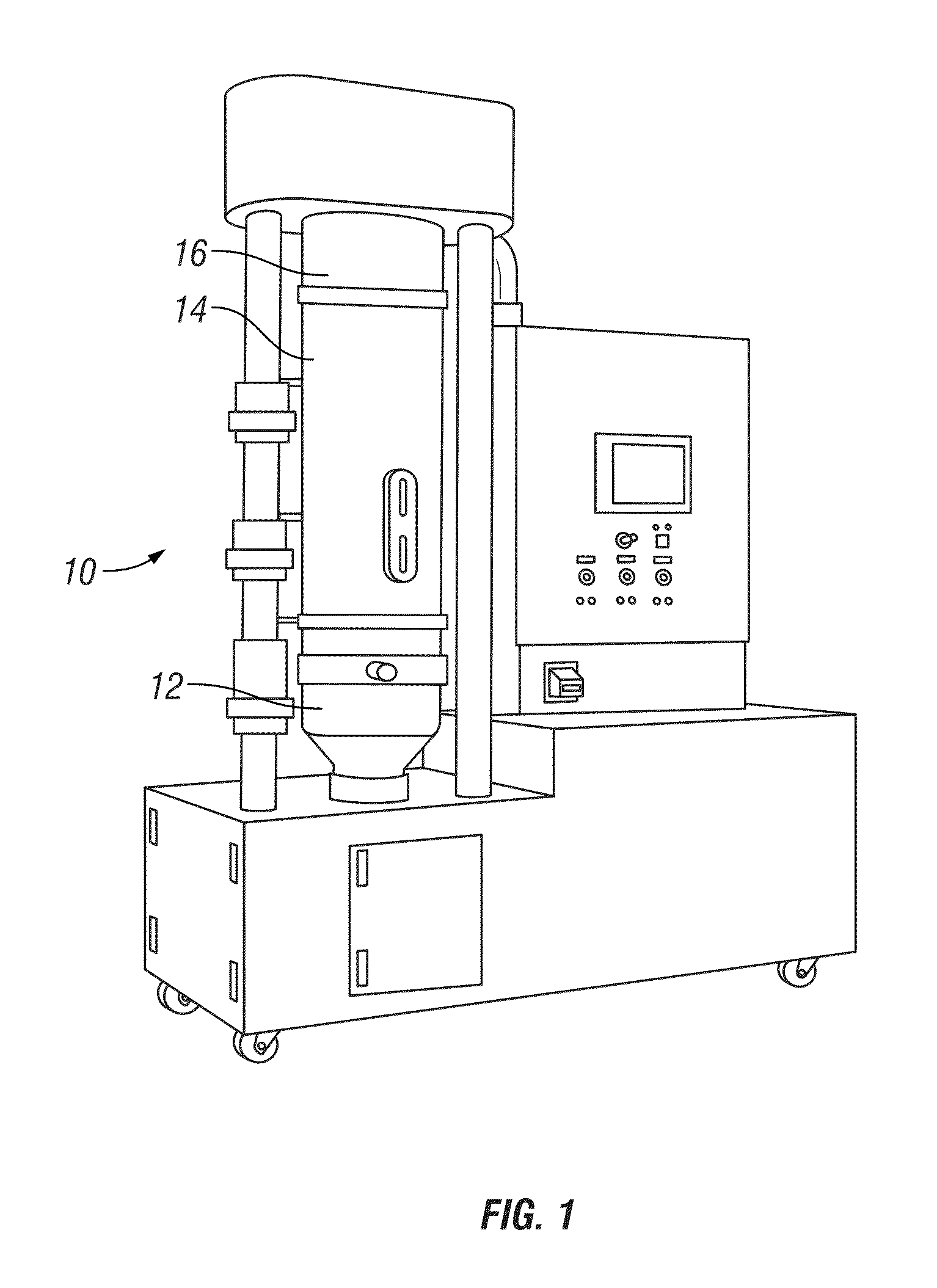 Rotor processor for dry powders