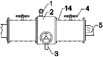 Pipeline joint for oil field gas production and use method thereof