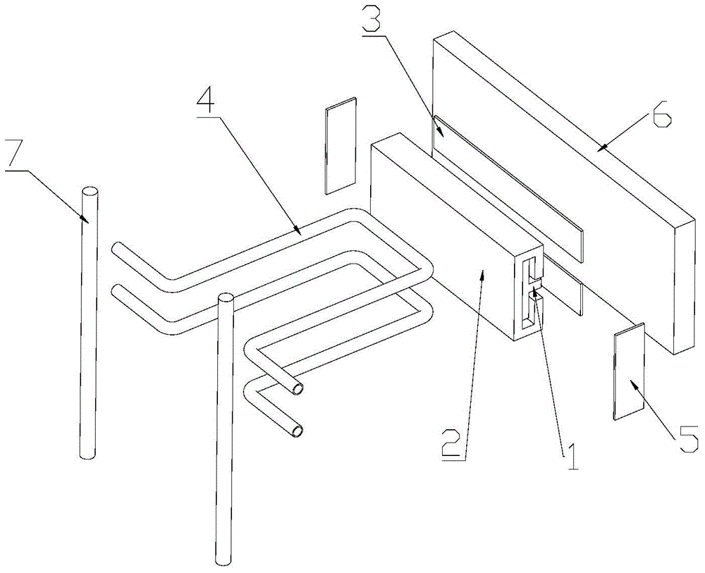 Sliding connection device for construction column and steel column