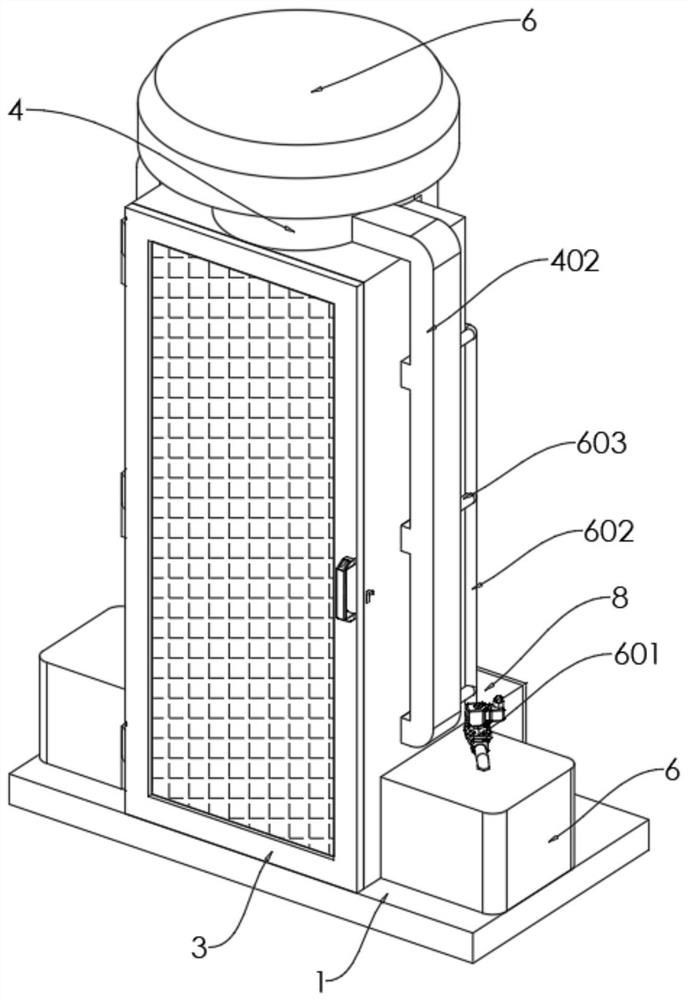Charging pile box structure with automatic fire extinguishing function