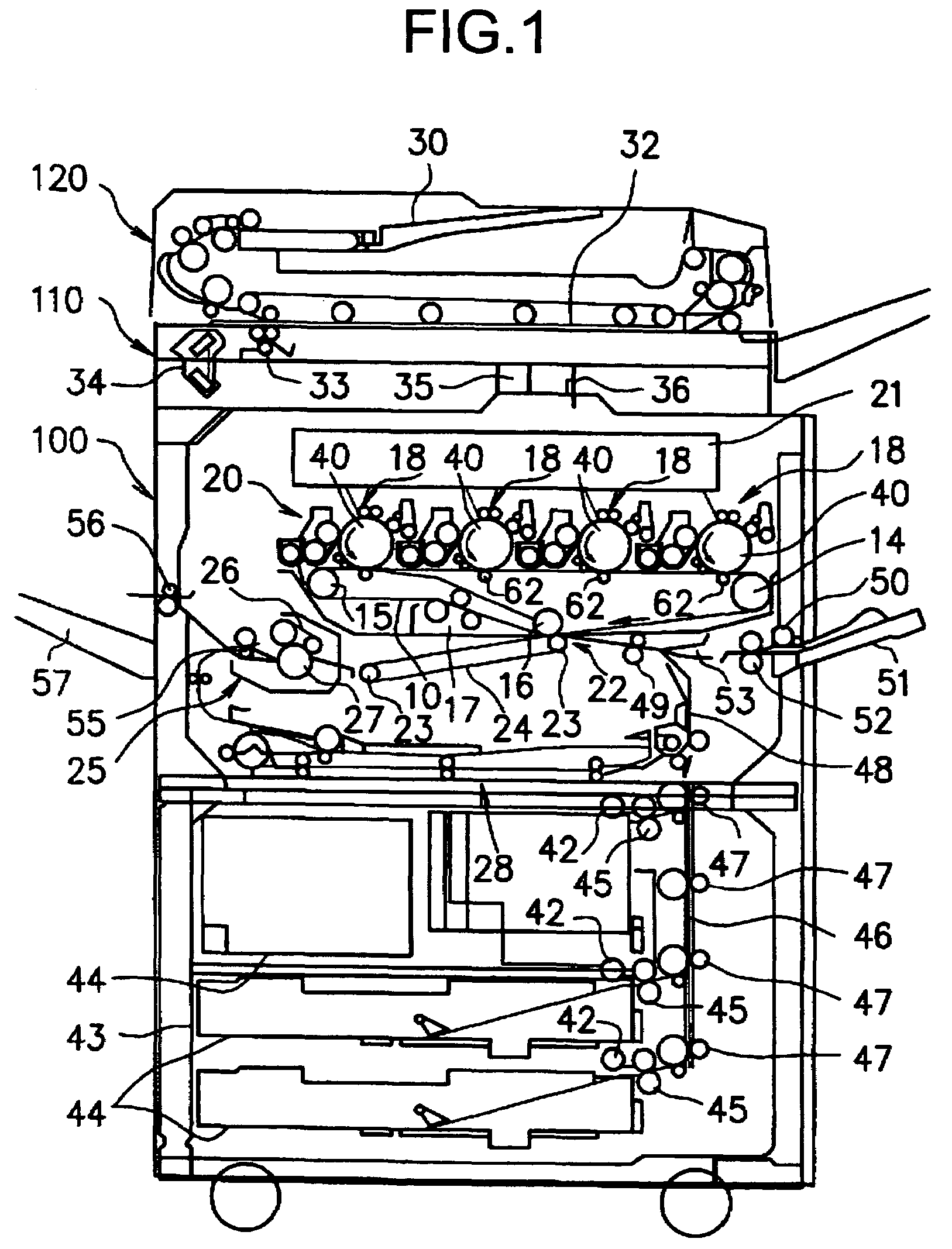 Image forming apparatus, method of controlling same, machine-readable medium and process cartridge