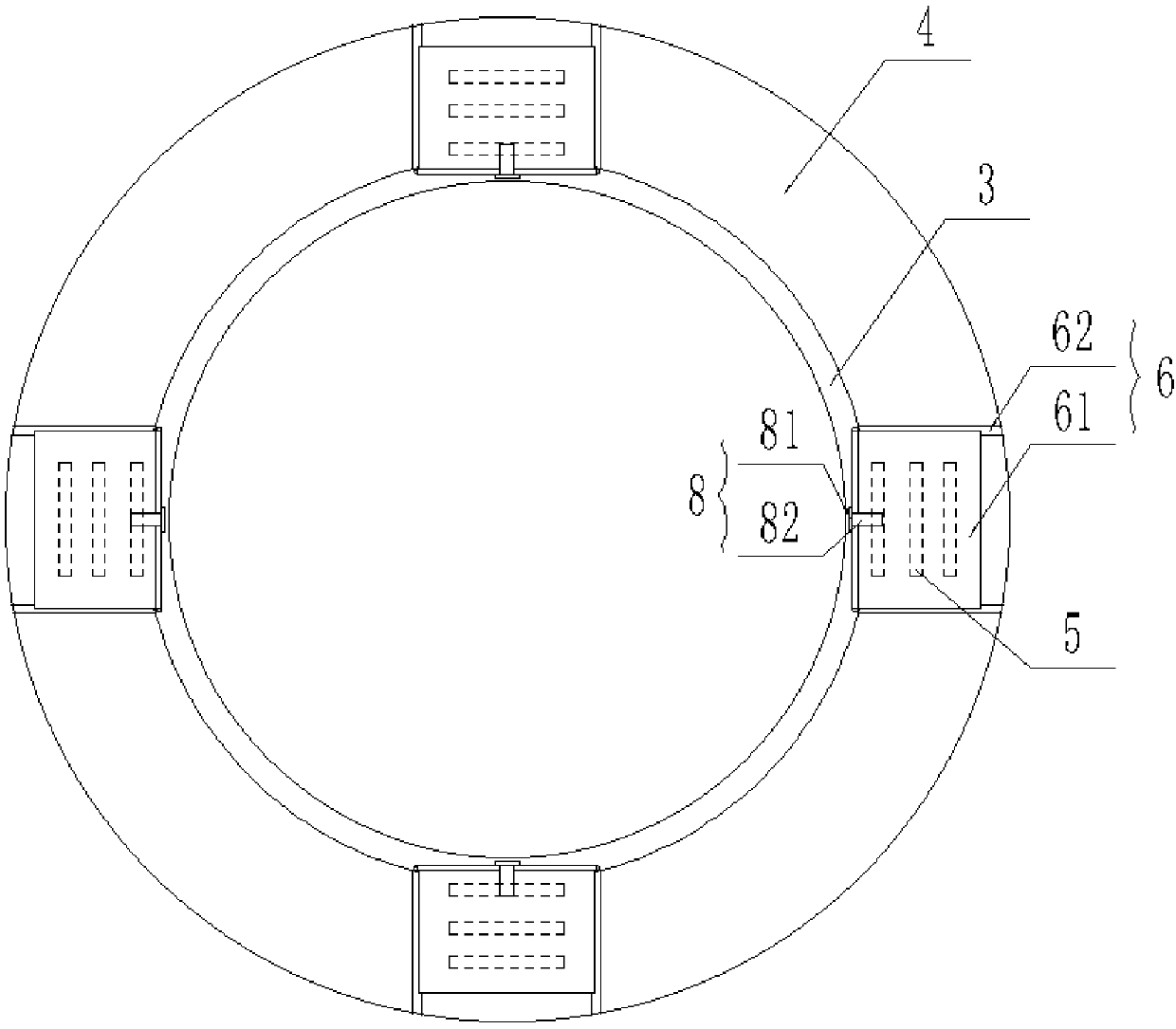 Integral high-temperature resistant sealing wave-transparent antenna cover