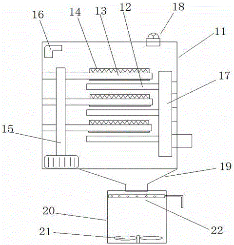 Integral device for paving and pressing graphite raw material and extracting graphite single crystal