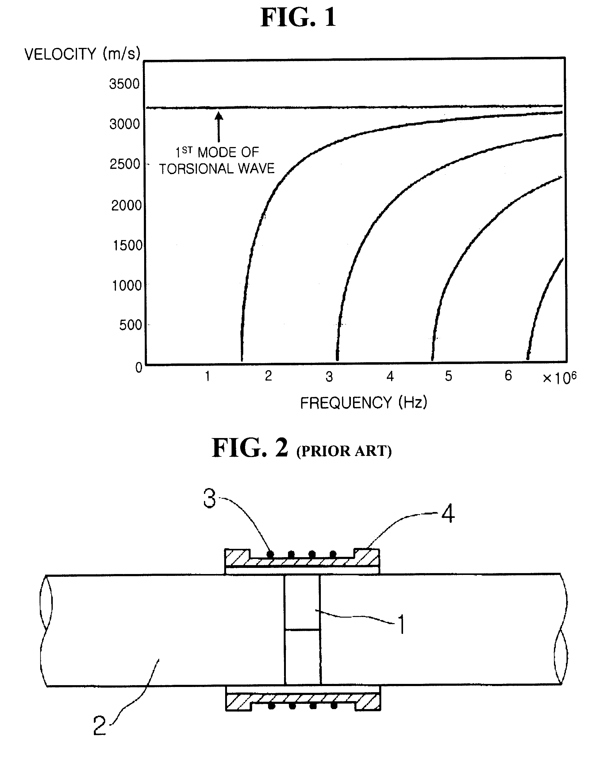 Magnetostrictive transducer using tailed patches and apparatus for measuring elastic wave using the magnetostrictive transducer