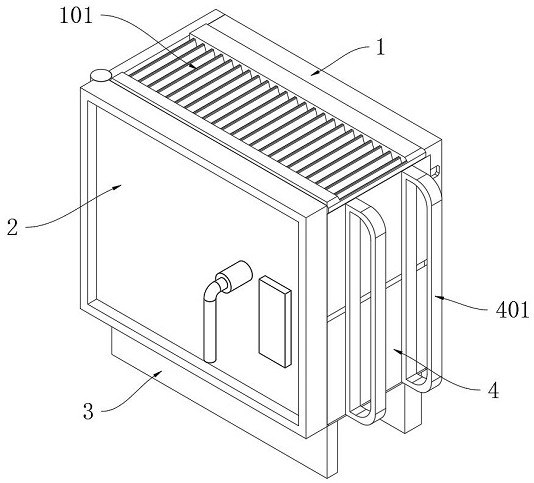 A dust-proof and heat-dissipating power distribution cabinet with an extension mechanism for electric power
