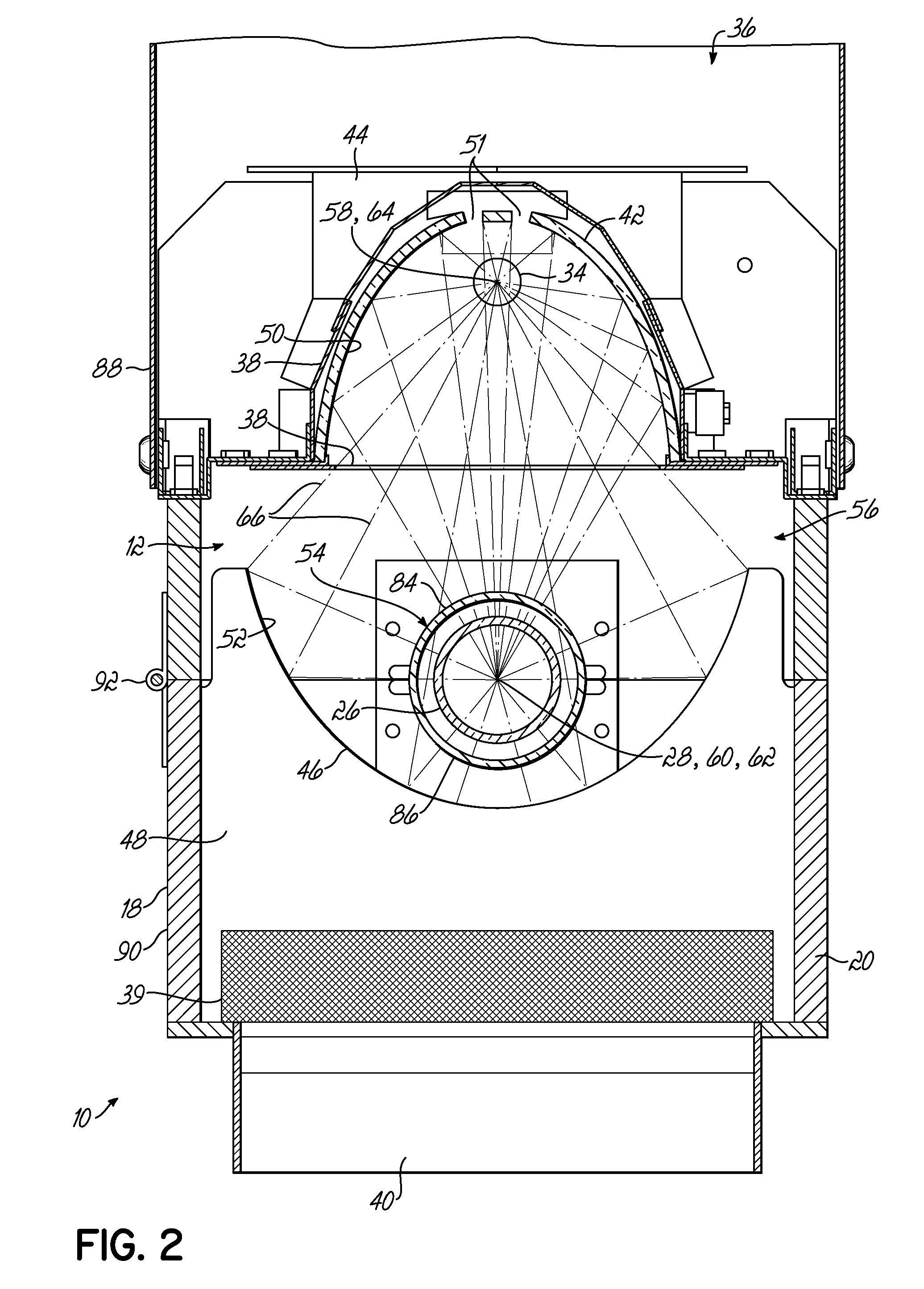Ultraviolet curing apparatus for continuous material