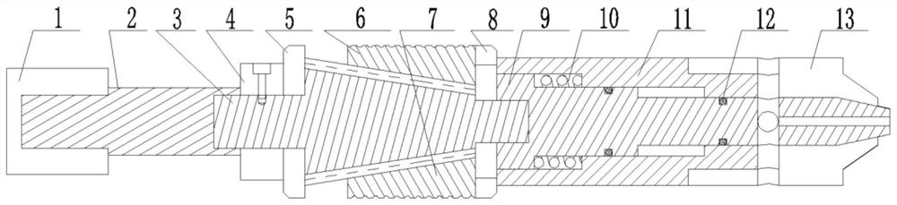 Sliding block type variable-diameter plunger and using method thereof