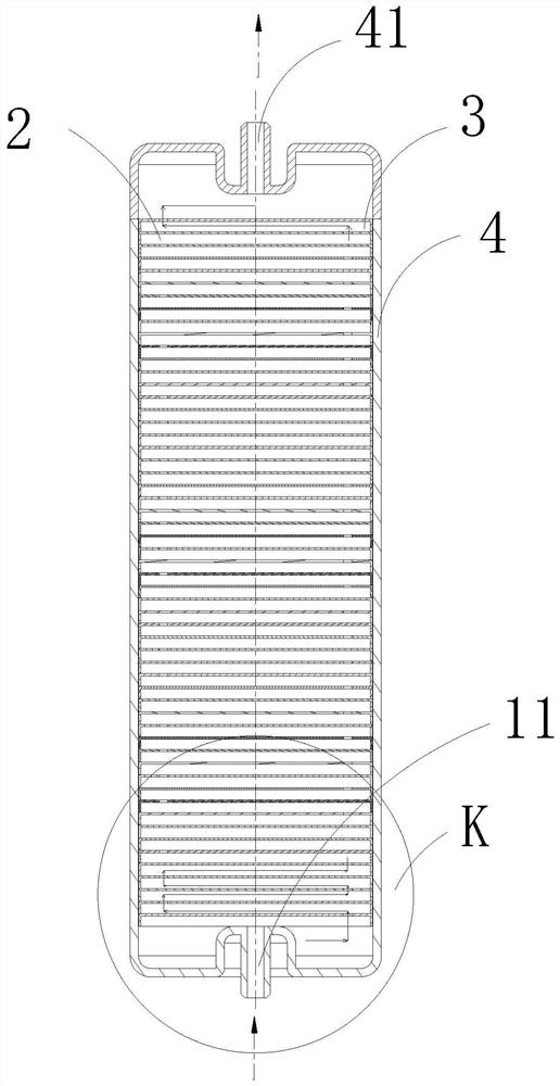 Scale inhibition filtering assembly, evaporator and filtering control method applying scale inhibition filtering assembly and evaporator