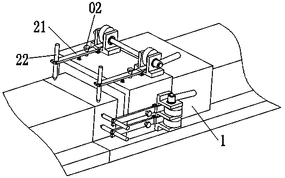 Guide rail splicing error measuring device