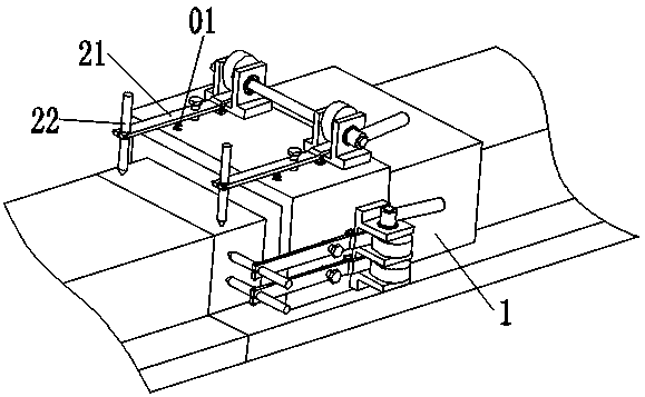 Guide rail splicing error measuring device