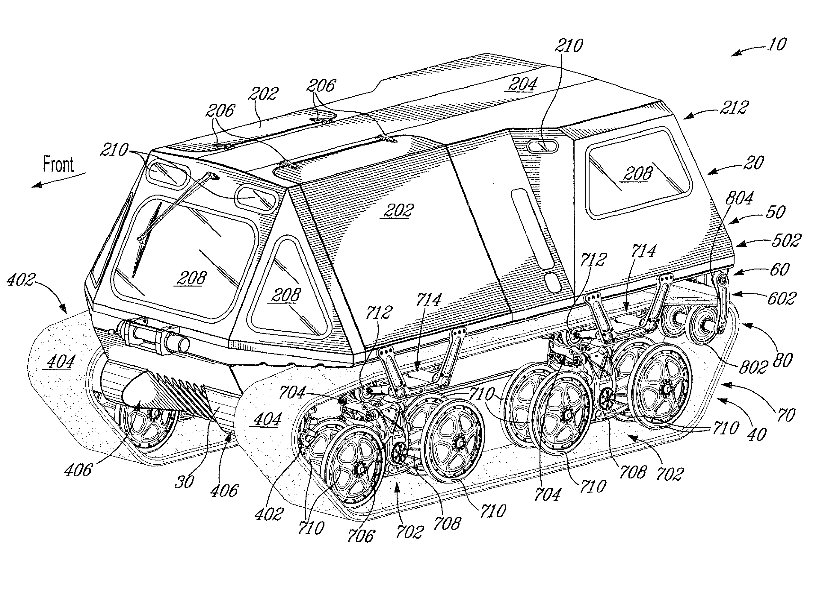 Endless belt tensioner system and method of use thereof