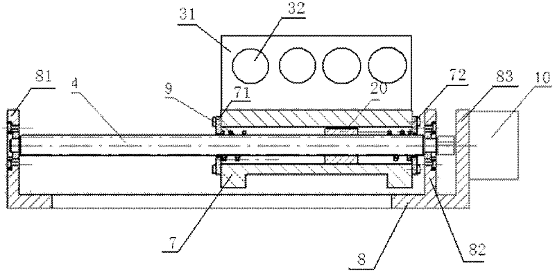 Linear light modulation switching mechanism of television measurement system of large-caliber equipment