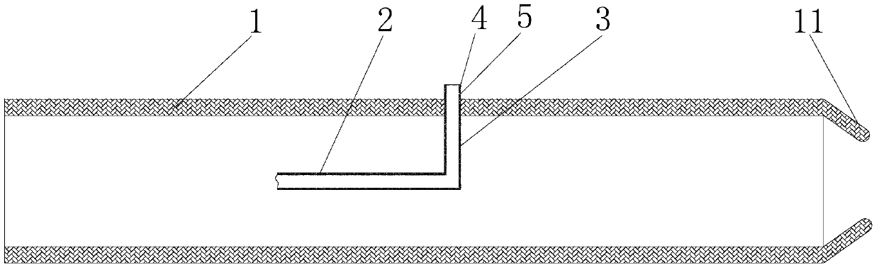 An underground gasification nozzle