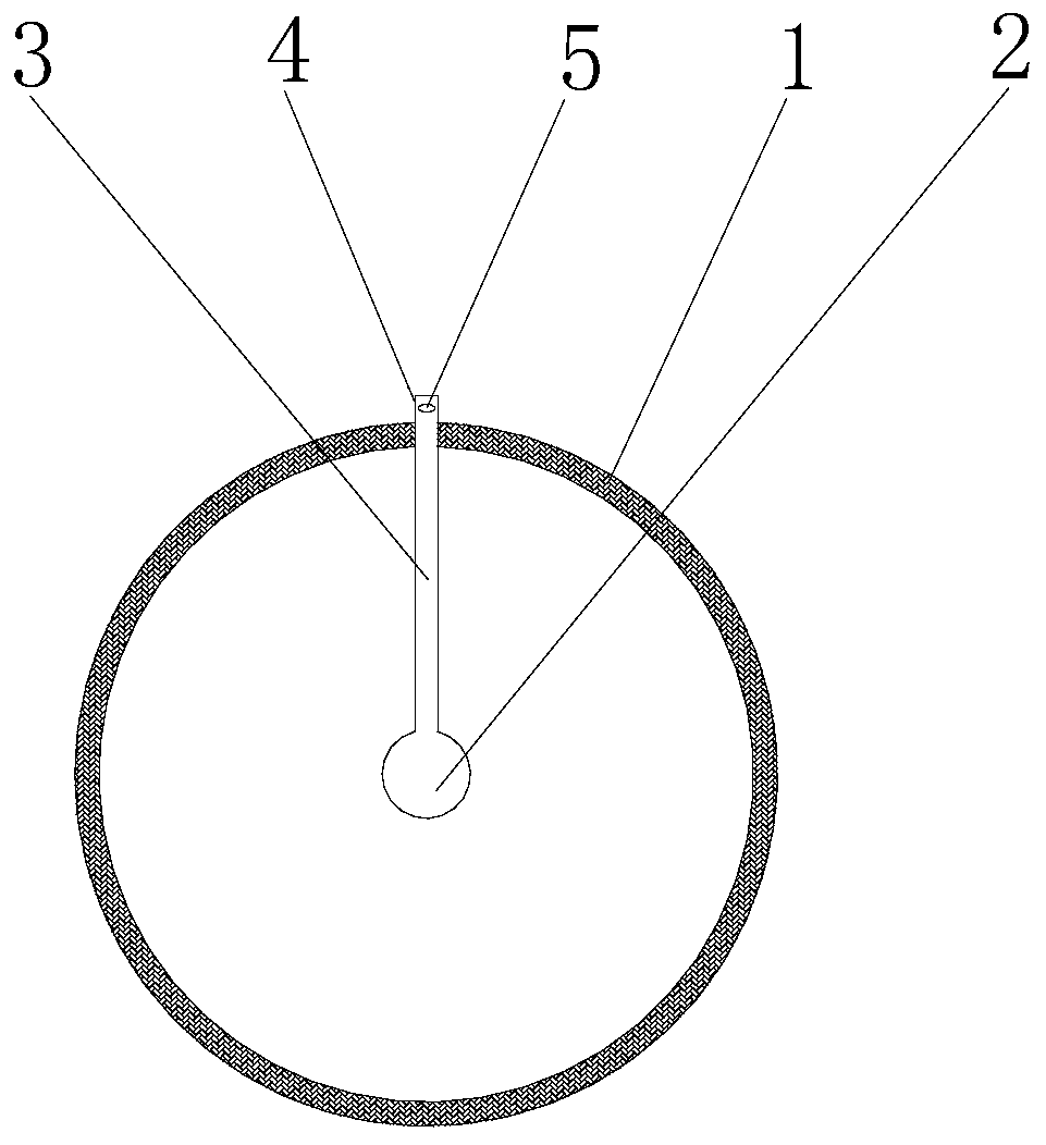 An underground gasification nozzle