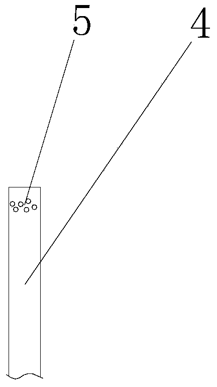 An underground gasification nozzle